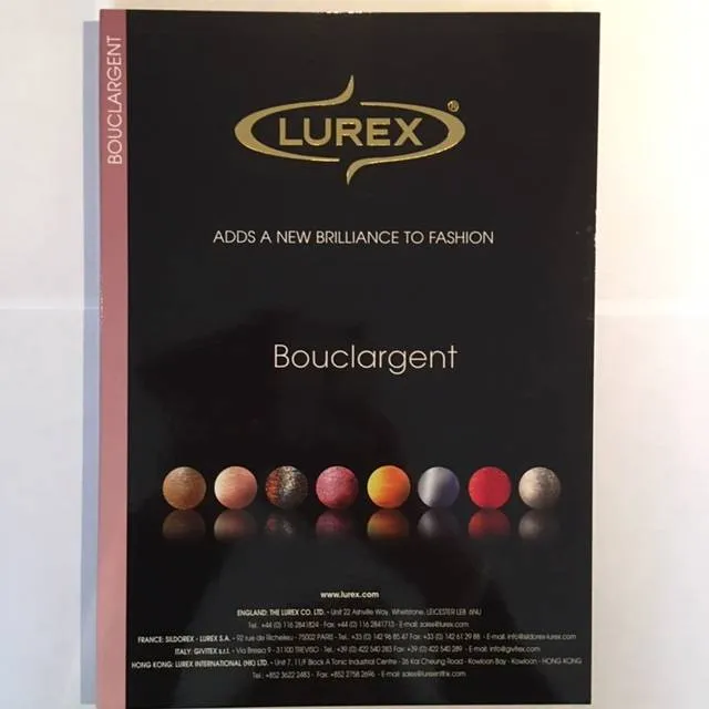 LUREX® METALLIC & SPECIAL EFFECTS BOUCLARGENT RANGE