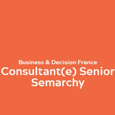 Consultant(s) Senior Semarchy