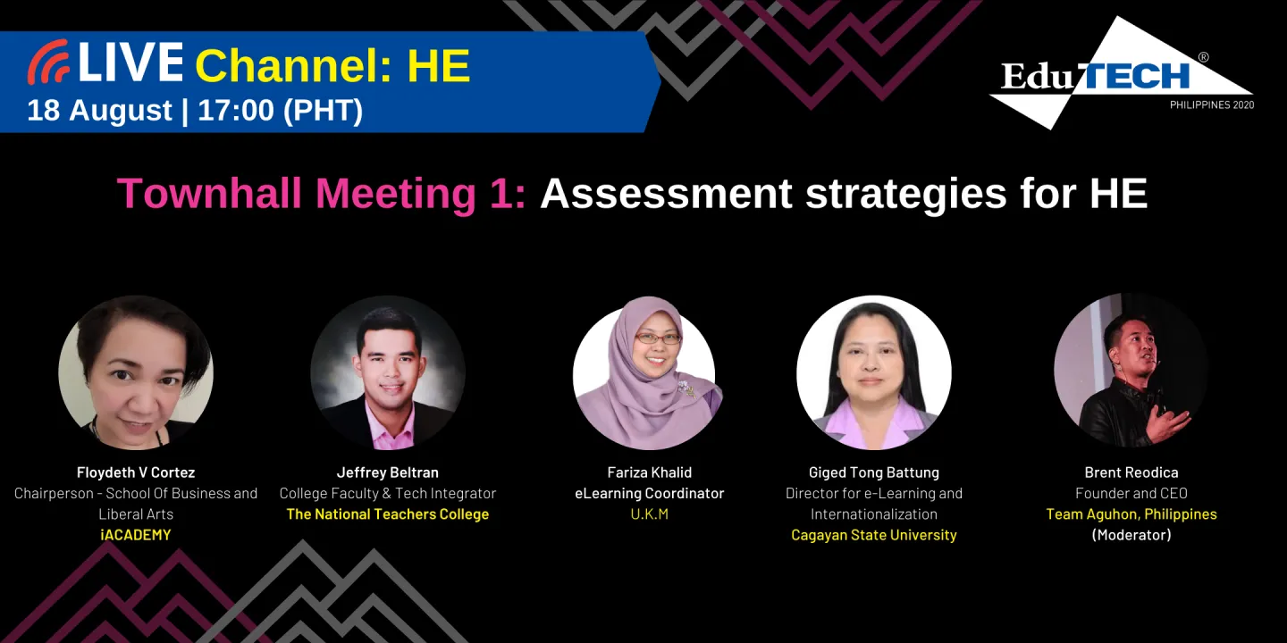 Townhall Meeting 1: Assessment strategies for HE