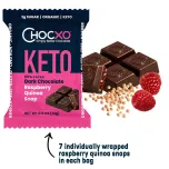 Chocxo Dark Chocolate Raspberry Quinoa Snaps - 85% Cacao