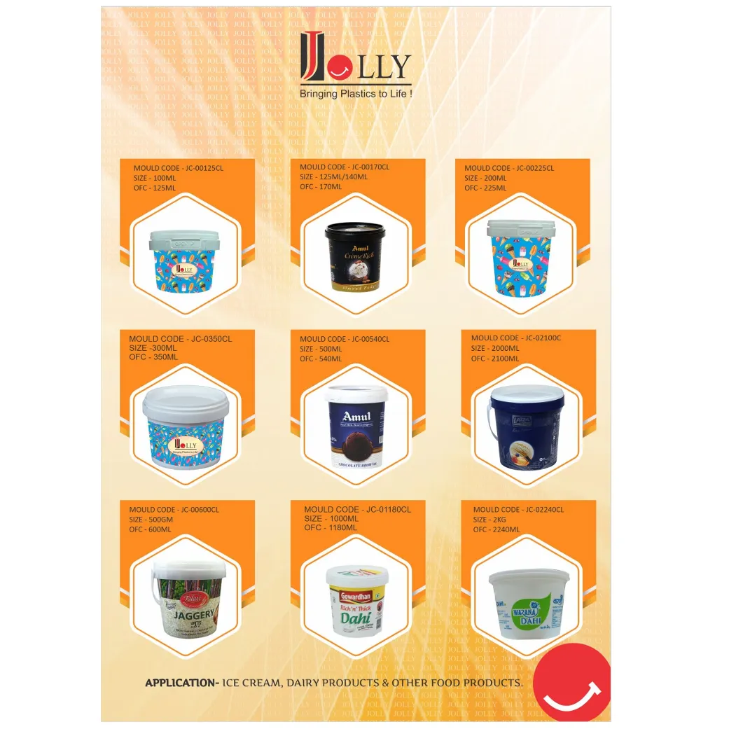 Ice Cream And Yogurt IML Containers