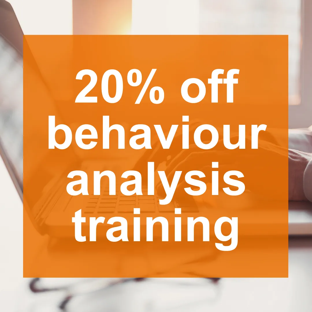 20% off online behaviour analysis training