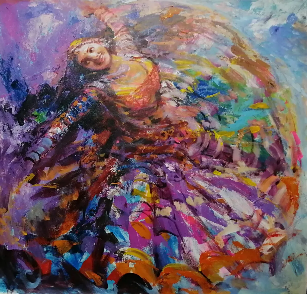 The celebration of ghoomar