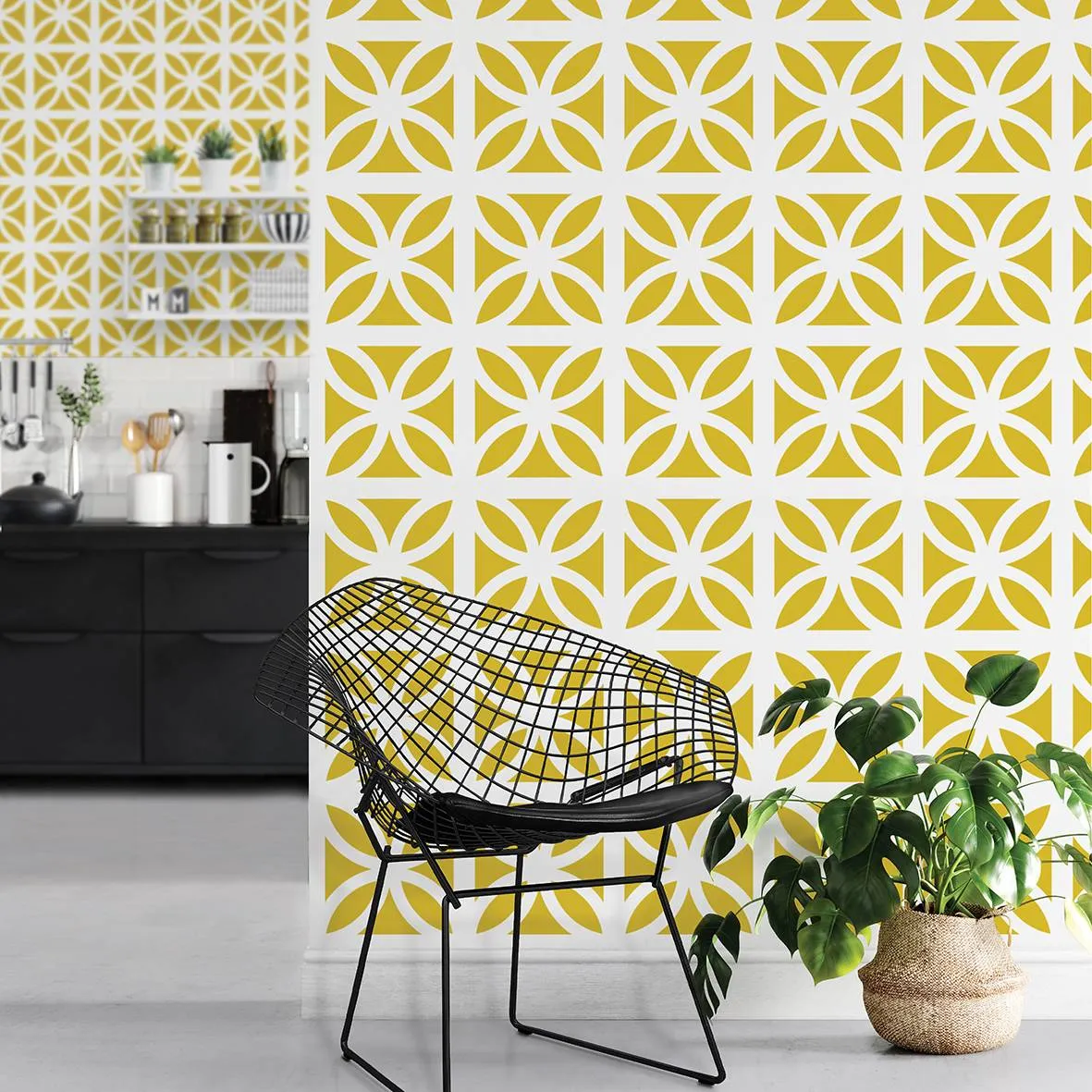 Breeze Wallpaper - Mustard