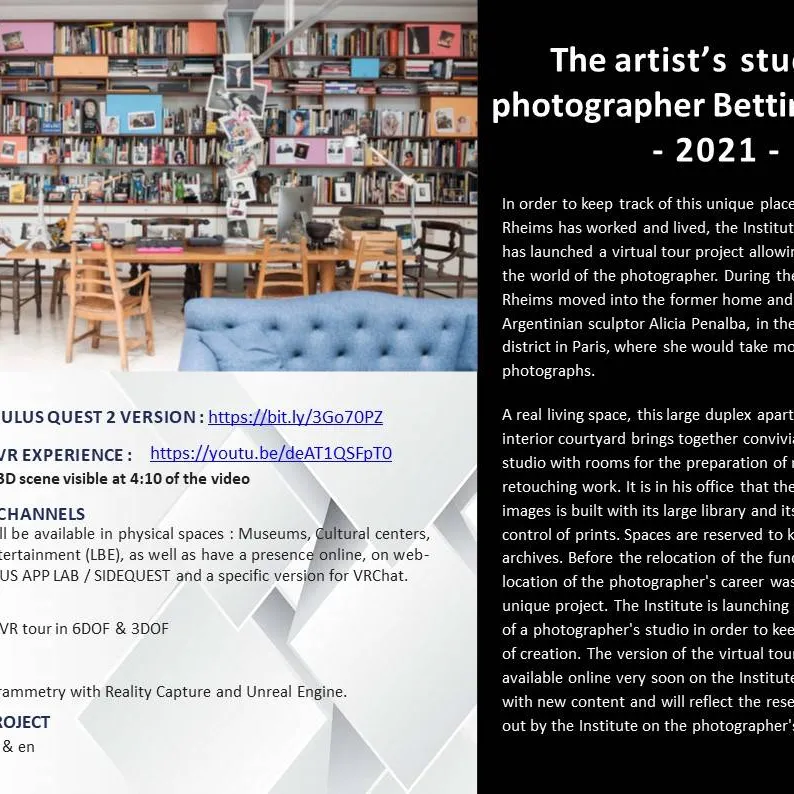 The artist’s studio of photographer Bettina Rheims - 2021 -