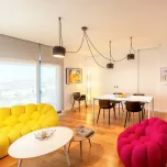 EXCLUSIVITÉ - Faro - Duplex vue mer en dernier étage, 4 chambres, toit terrasse, piscine et garage fermé.