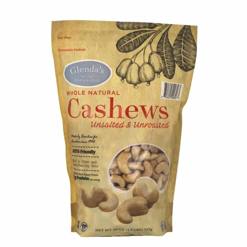 Glenda's Farmhouse Unroasted & Unsalted Cashews