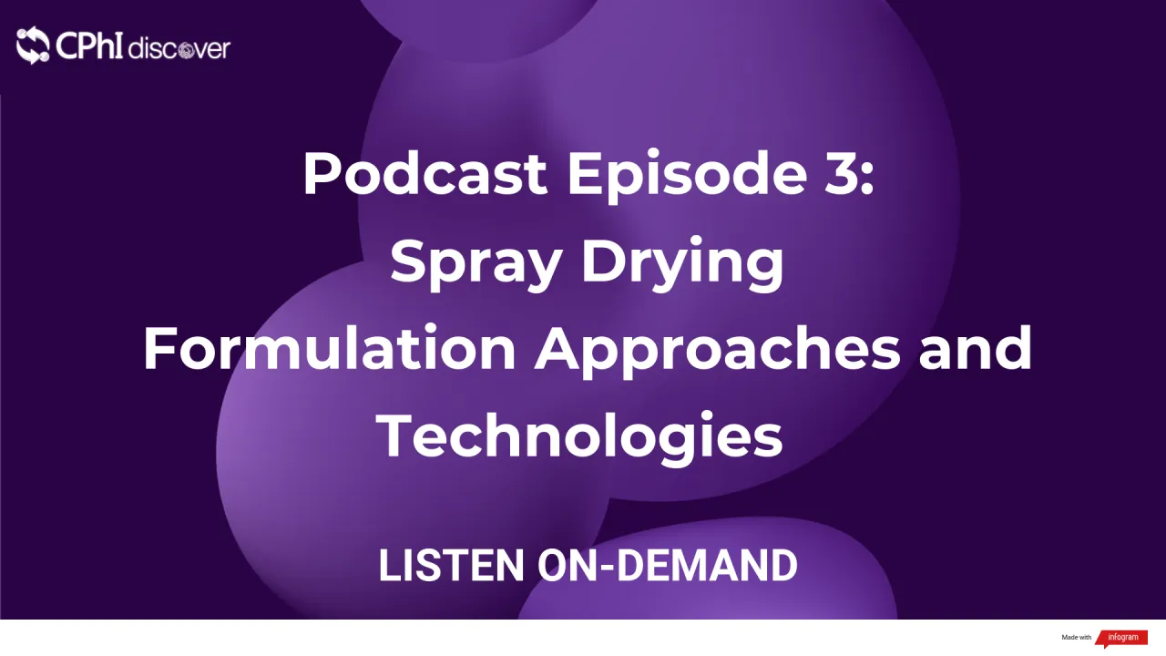 Podcast Episode 3: Spray Drying - Formulation Approaches and Technologies