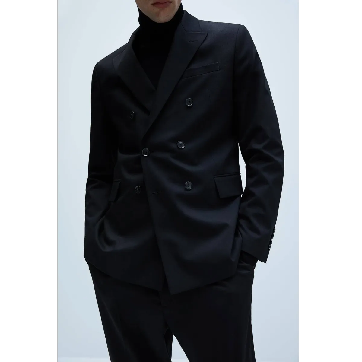 CHINTZ CROSS-BREASTED SUIT JACKET WITH COMFORT CHINTZ BUTTONS