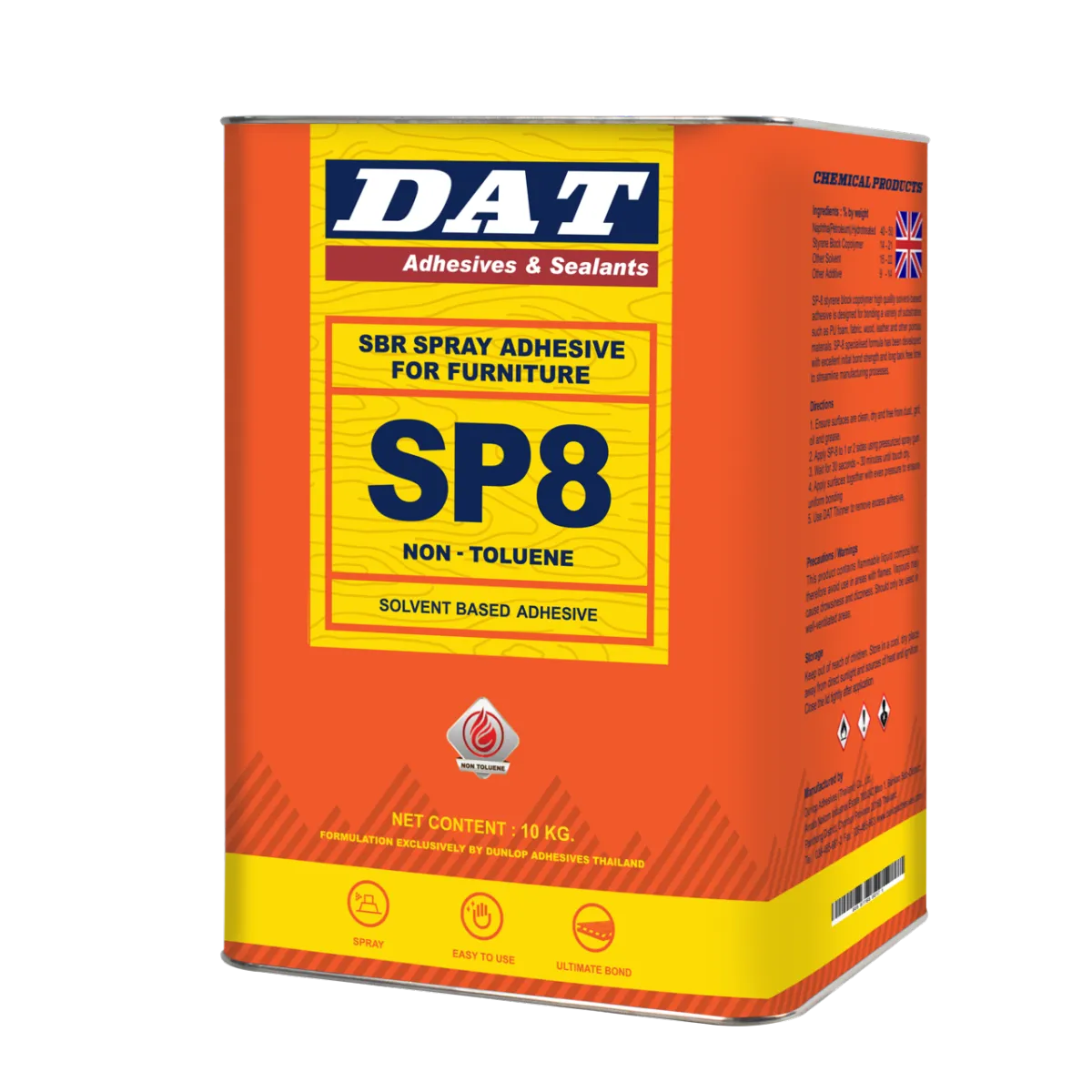 DAT SP8 SBR Spray Adhesive