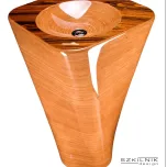 Szkilnik Design Luxury wooden washbasin model Atoll - freestanding one.