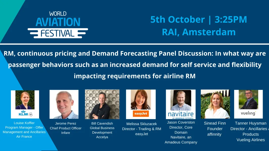 RM, continuous pricing and Demand Forecasting Panel Discussion: In what way are passenger behaviors such as an increased demand for self service and flexibility impacting requirements for airline RM,