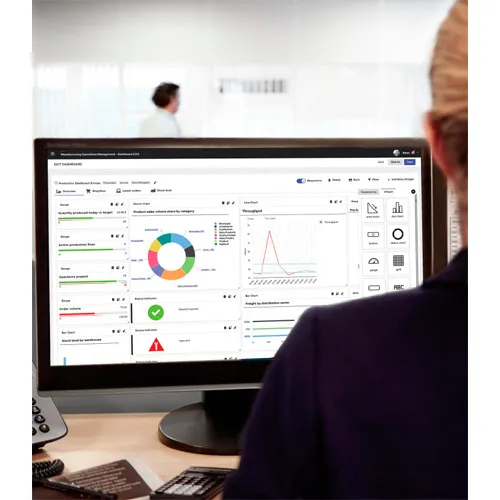 Logiciel : ABB Ability™ Manufacturing Operations Management (MOM)