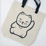 Angry Maneki Neko Tote Bag