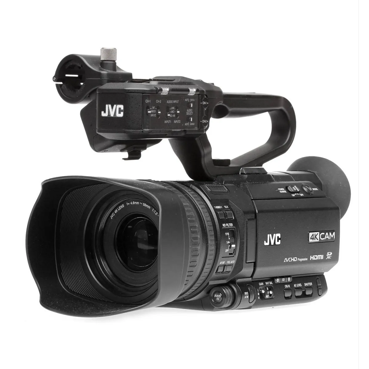 GY-HM180U 4KCAM COMPACT HANDHELD CAMCORDER w/INTEGRATED 12X LENS