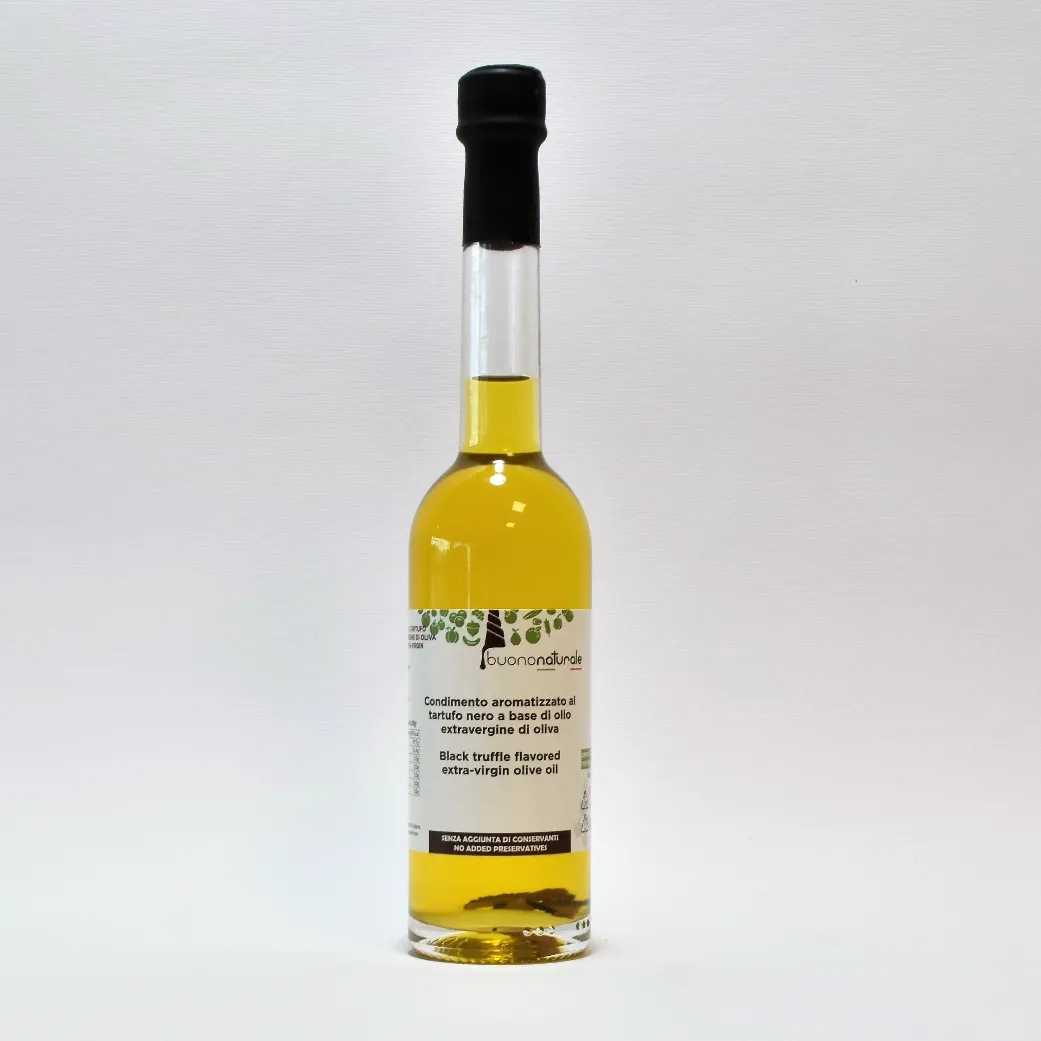 Ready-to-use truffle condiments (5+ SKUs: Mushroom sauce, carpaccio, flavored extra-virgin olive oil, flavored Acacia honey) —gluten free, in glass jars from 80g to 500g, or alternative packaging