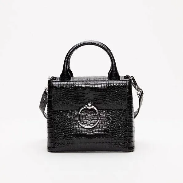 Anouck bag in crocodile-effect leather