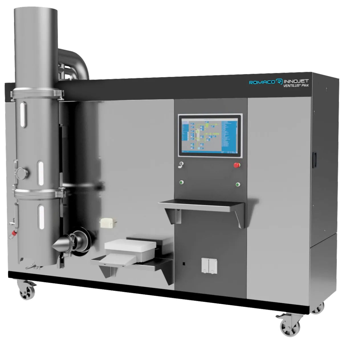 Fluid bed granulation Ventilus Pilot from Romaco Innojet