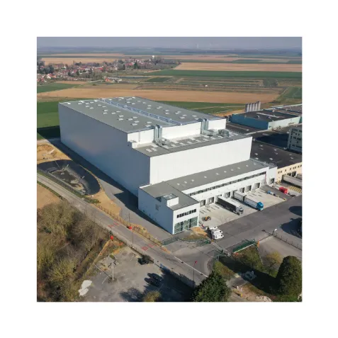 Entrepôt grande hauteur avec stockage sec - Extension d'une usine de céréales