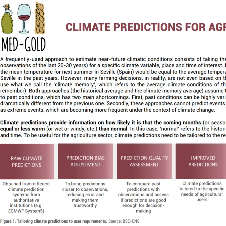 Document - Climate predictions for agriculture