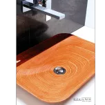 Szkilnik Design Luxury wooden washbasin model Alga