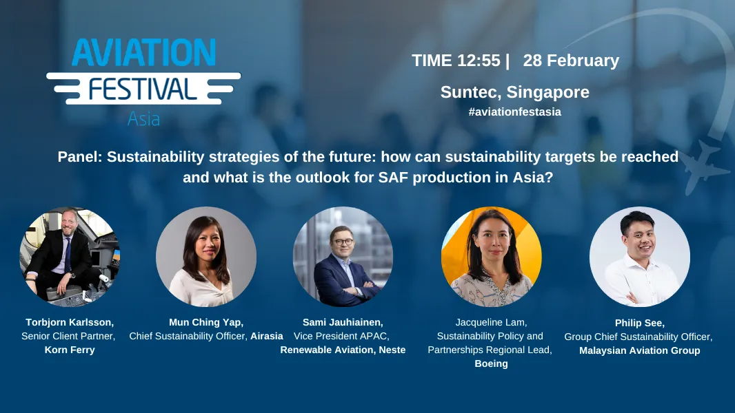 Panel: Sustainability strategies of the future: how can sustainability targets be reached and what is the outlook for SAF production in Asia?