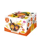 Jelly Popping Boba Cup - Lychee Mango/ Strawberry Peach + Green Tea with Jelly Popping Boba