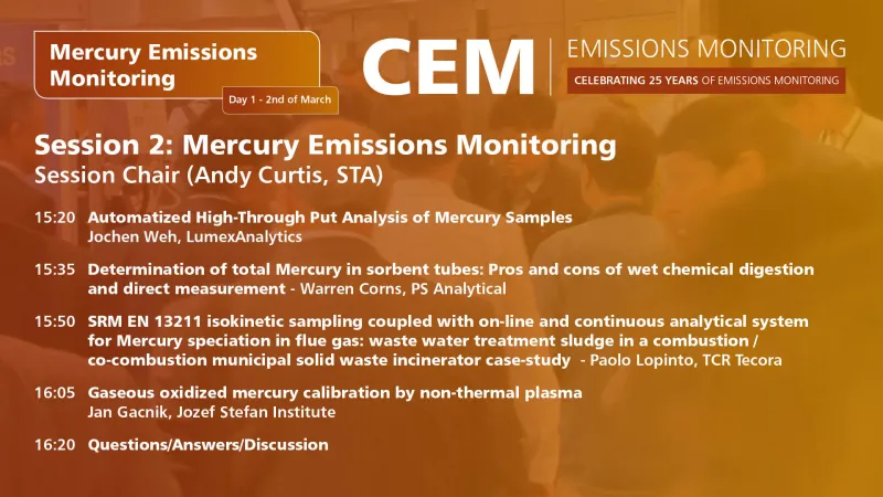 Mercury Emissions Monitoring - Session Two