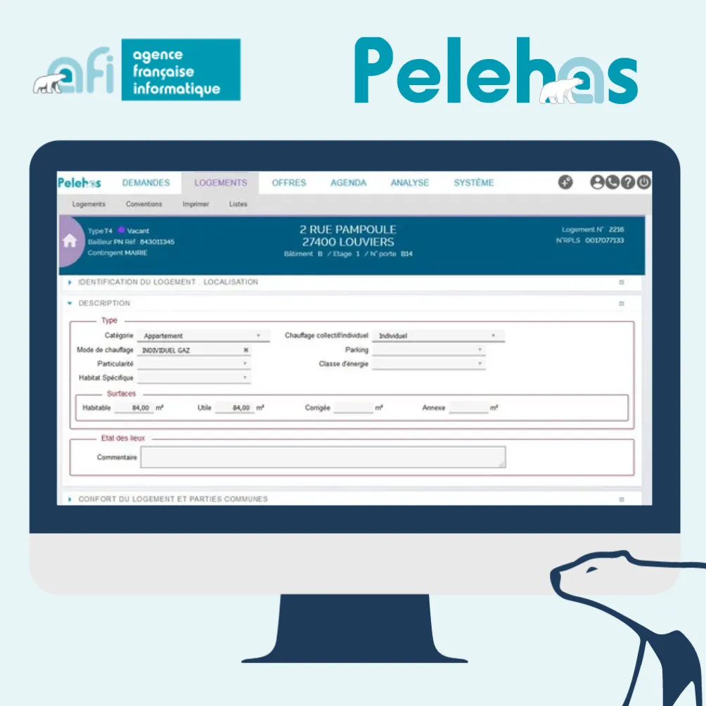 La gestion du SERVICE LOGEMENT avec Pelehas