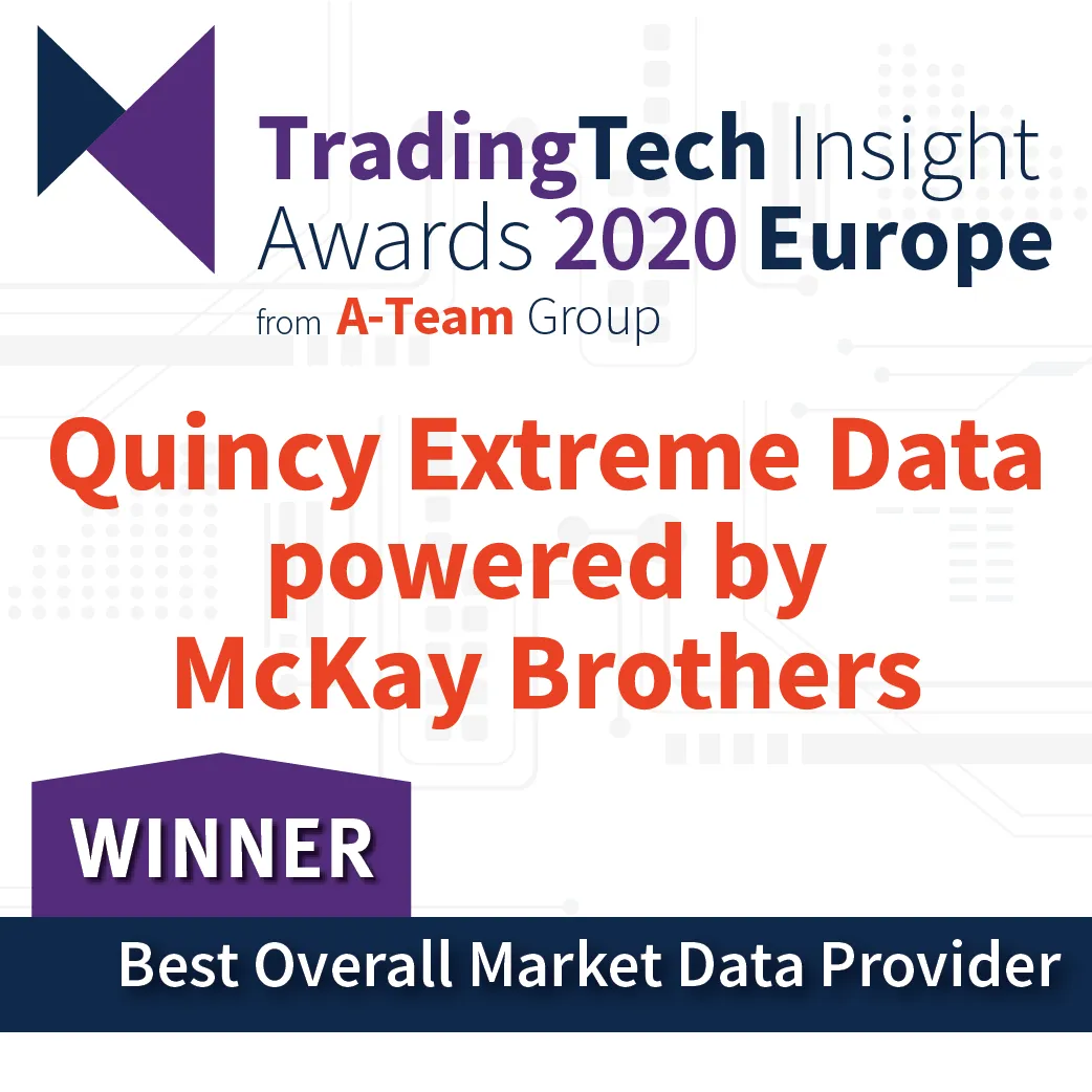 Best Overall Market Data Provider by TradingTech Insight Europe 2020