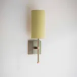 Reduced Depth Single Stem Wall Light with Silk