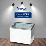 Conservadores Inclinados de Baixa Temperatura com Vidro Curvo (HCEBi)