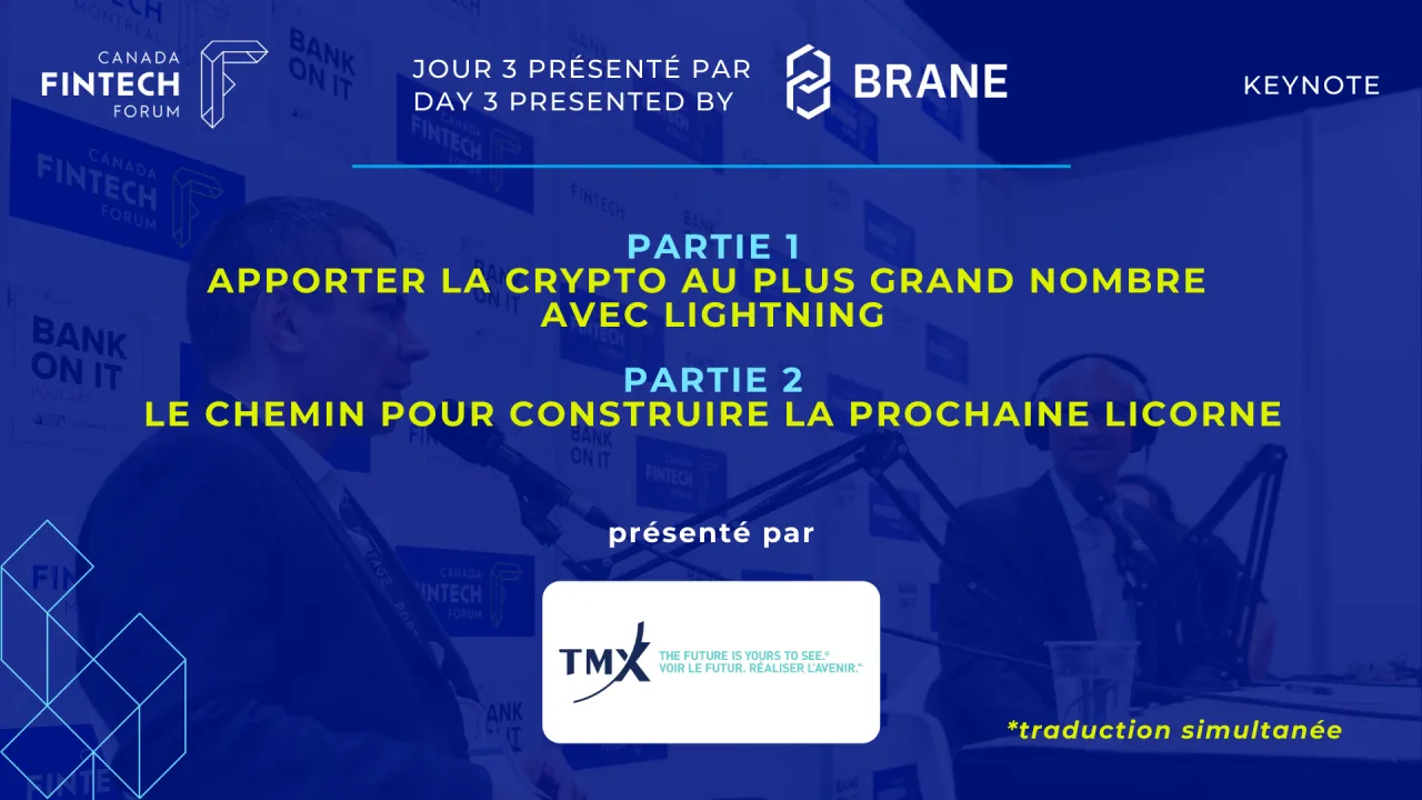 CONFÉRENCE PRINCIPALE (présentée par Groupe TMX)