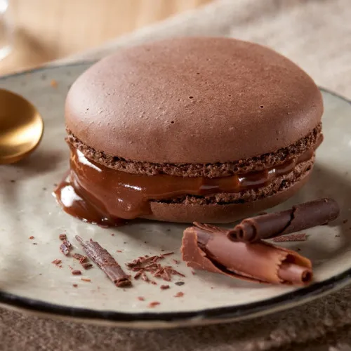 Macaron coeur coulant