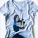 Strong Asian Woman Shirt - Gray