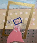 Framed Cat By Kaori Sakaguchi