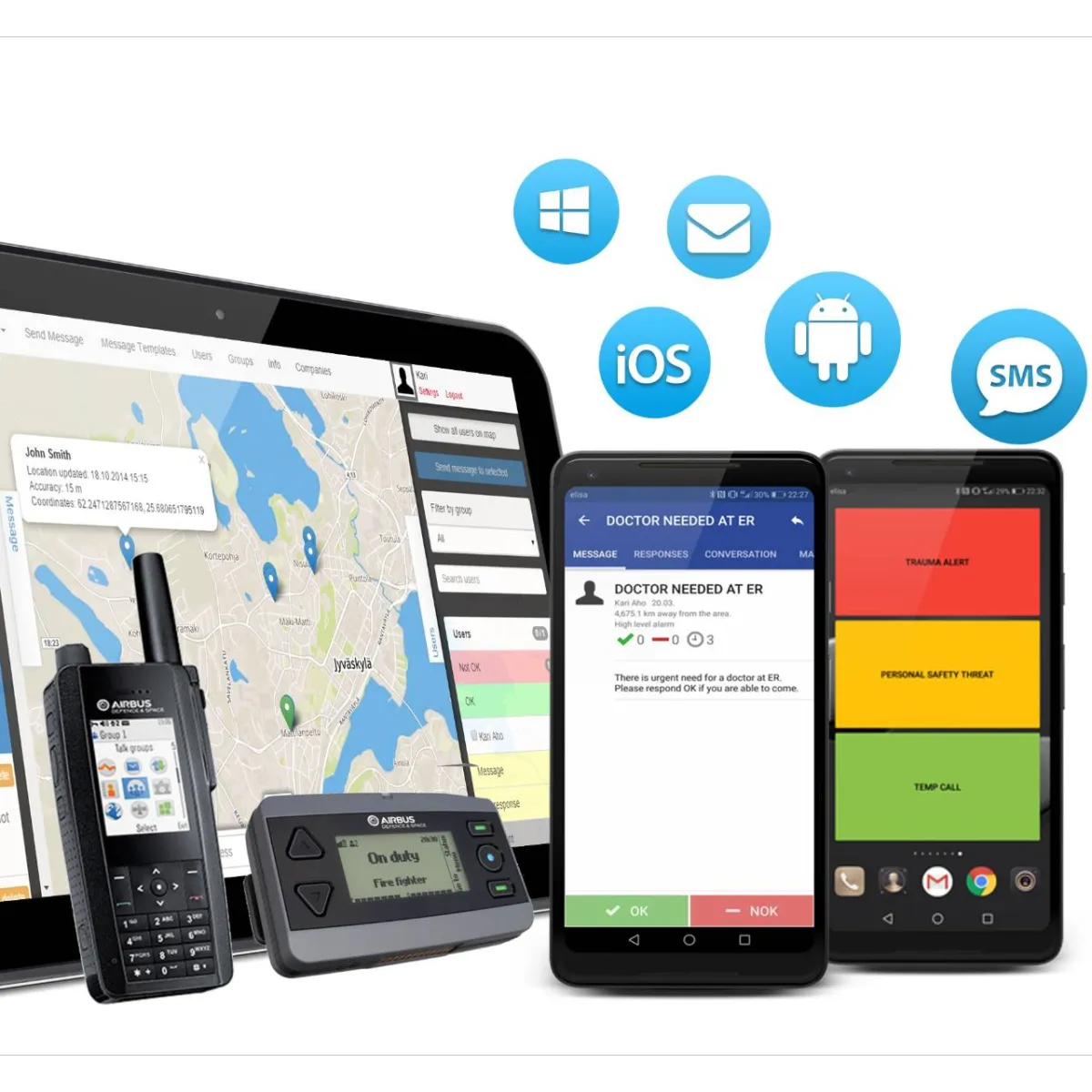 Personnel and premises safety - Mobile panic buttons, geofencing and integrations for automated alerting