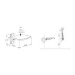 XSA-A360 Foldable Bath Seat Wall Mounted For Comfortable Shower