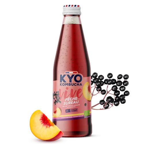 KYO Kombucha VIVE (unpasteurised) | elderberry peach