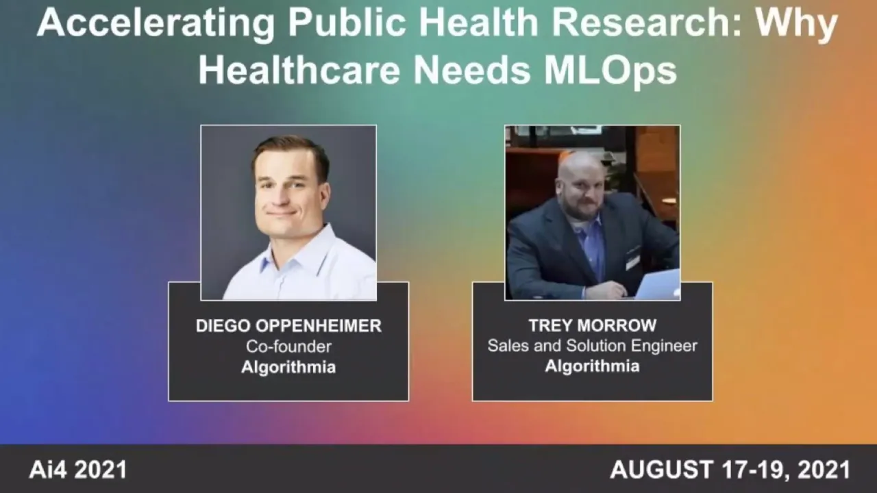 Accelerating Public Health Research: Why Healthcare Needs MLOps