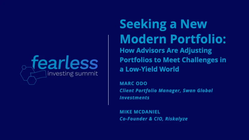 Seeking a New Modern Portfolio