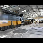 SAVEMA SPA Cyclic Epoxy Resin Line with a production capacity of 30 slabs/hour one face treatment