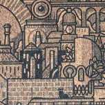 Hit the North real cork wallpaper