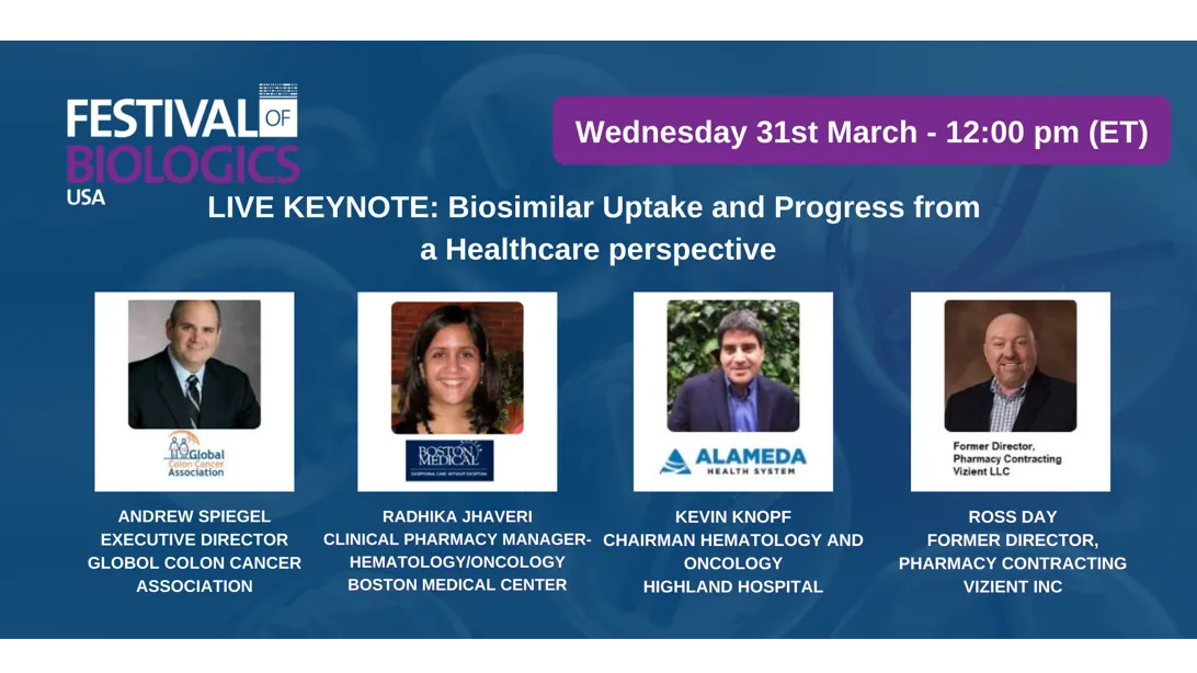 LIVE Keynote Panel Discussion: Biosimilar uptake and progress from the healthcare perspective