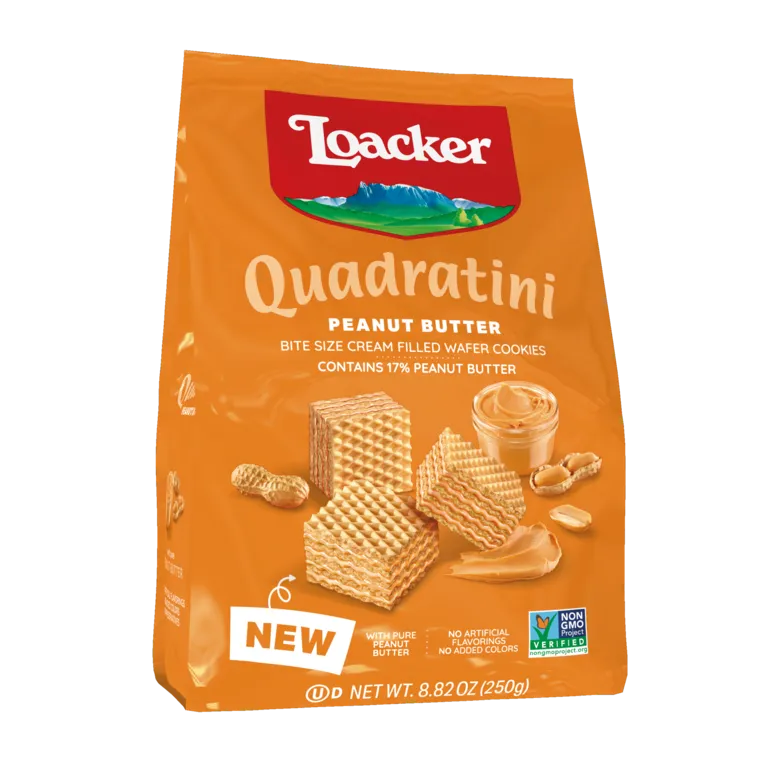 NEW Loacker Peanut Butter wafers