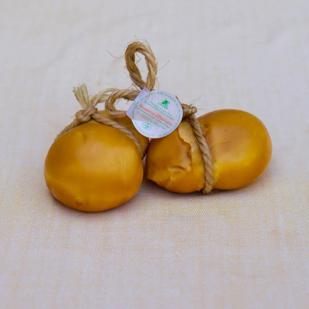 Smoked goat scamorza