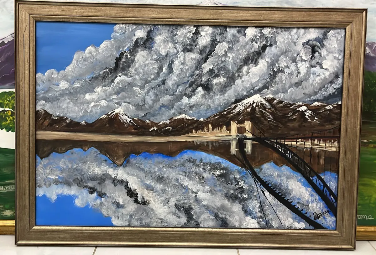 ACROSS THE WATERS. ROOMA EEJAZ EMINENT ART GALLERY