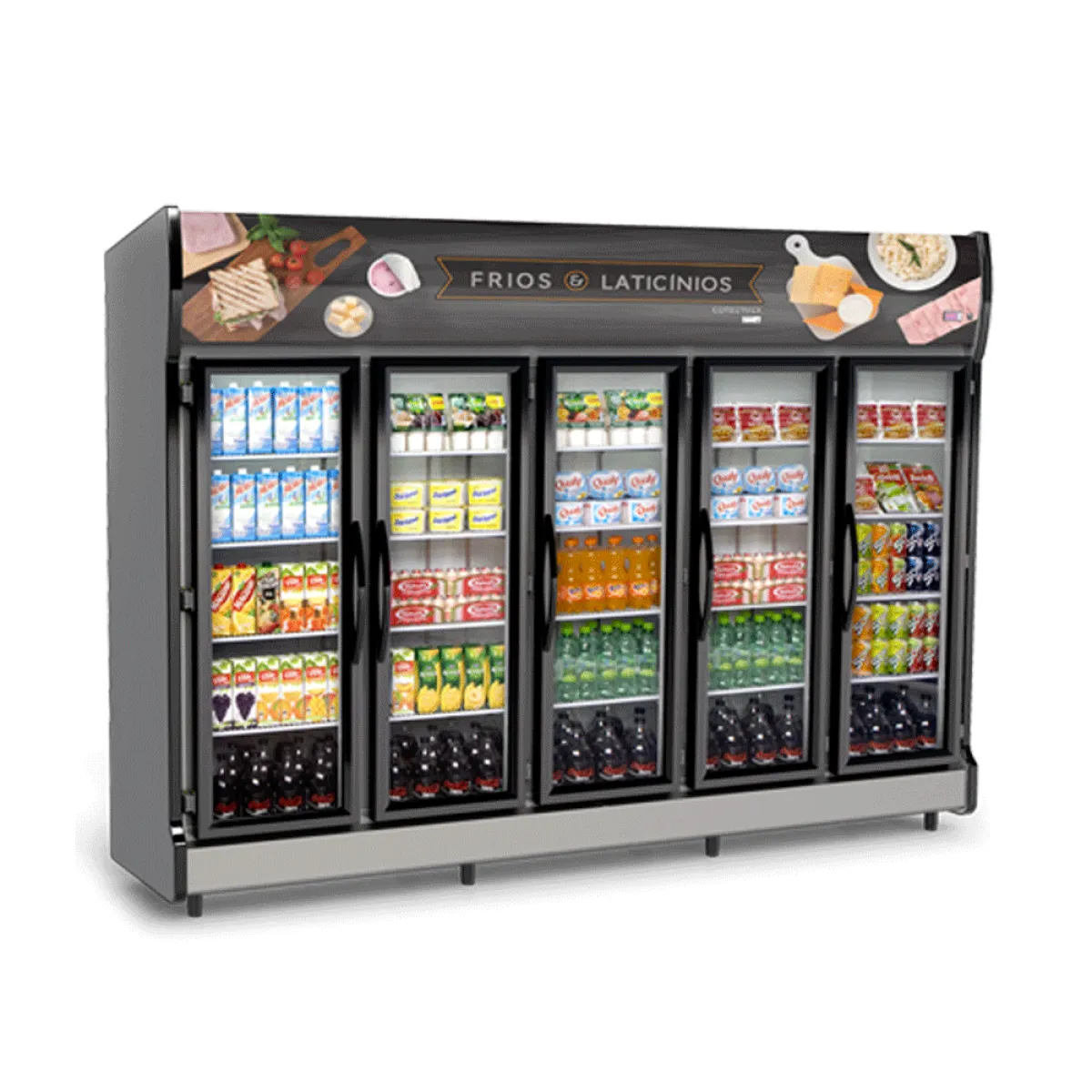 Expositor Vertical Auto Serviço 5 Portas