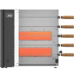 Churrasqueira a Gás Vertical Rotativa 5 espetos AND