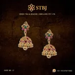 Precious Gem Stones Jhumkis